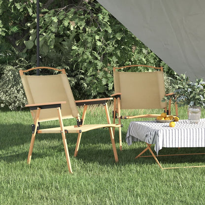vidaXL Camping Chair 2 Pcs Outdoor Folding Camping Beach Chair Oxford Fabric