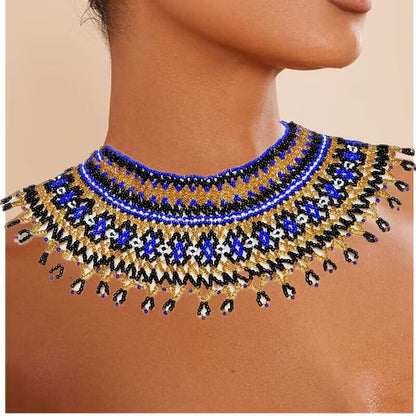 Beaded Clothing Necklace Assembly Beaded Clothing