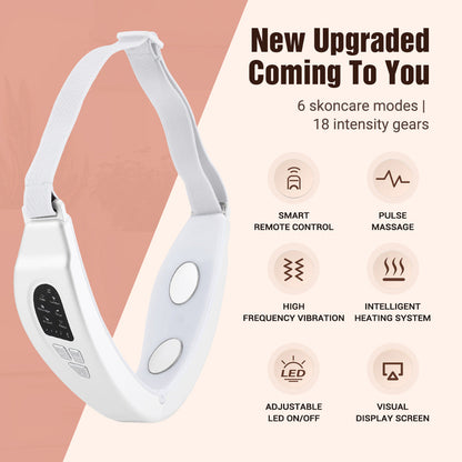 EMS Color Light Facial Slimming Device Microcurrent Facial Beauty Device Massage Hot compress V face