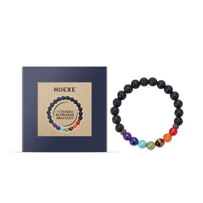Colorful Volcanic Stone Bracelet Jewelry Beads Bracelet Colorful Volcanic Stone Bracelet Adjustable Braided Beading