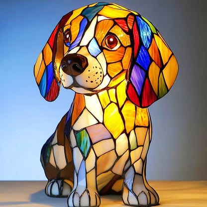 Animal resin LED night light, a cute bedside lamp for living rooms and bedrooms.