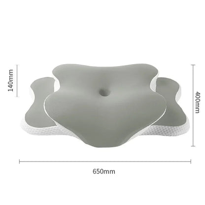 Ice Silk Pillowcase Ergonomic Cervical Pillow Memory Foam Pillow Neck Pain Relief Comes Adjustable Home for Back Side Sleepers