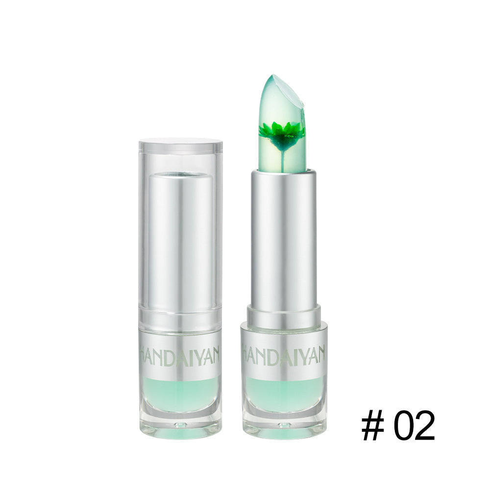HANDAIYAN Warm Lipstick Flower Color Changing Moisturizing Lipstick Is Not Easy To Fade And Does Not Take Off Makeup