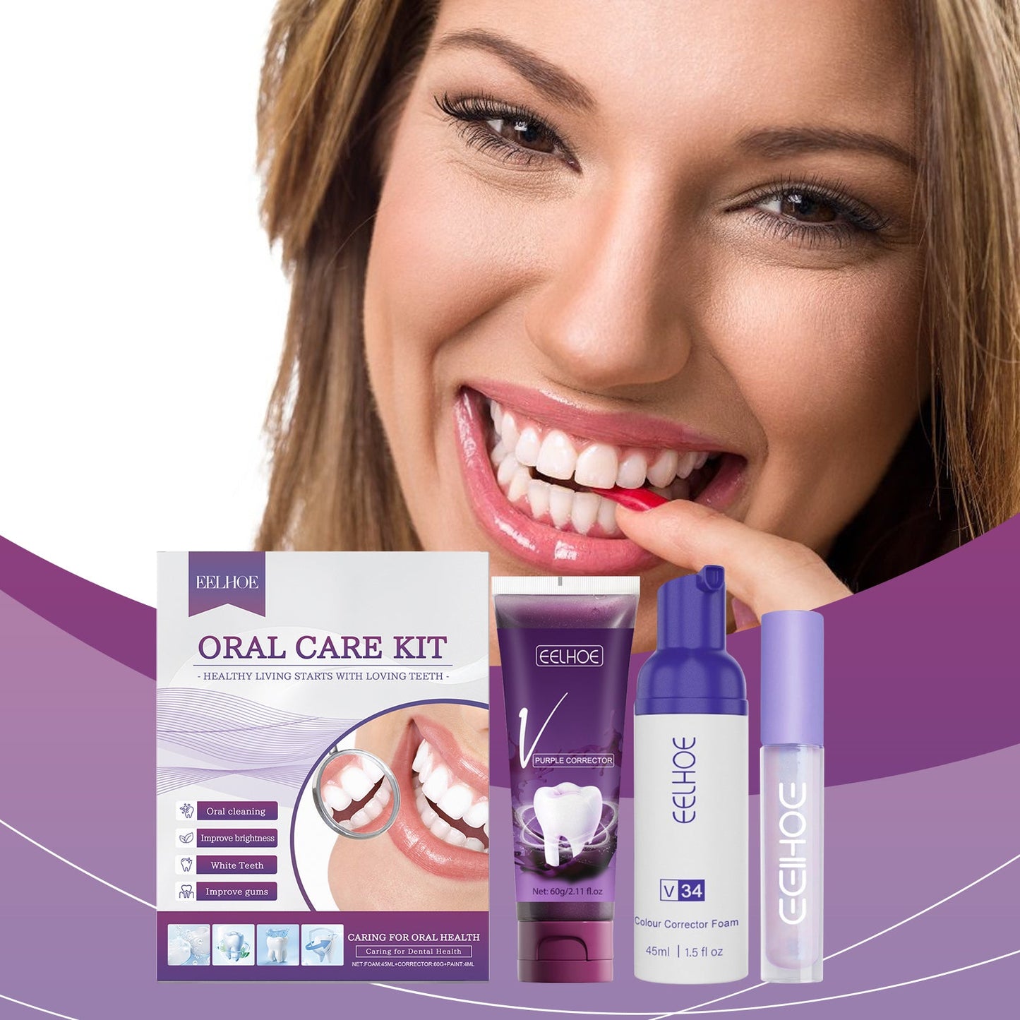 Dental Care Set Portable Home Clean Breath Care Dental Care Set