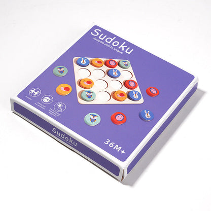 Puzzle early education, children's toys, thinking enlightenment, kindergarten, simple entry-level Sudoku puzzle game