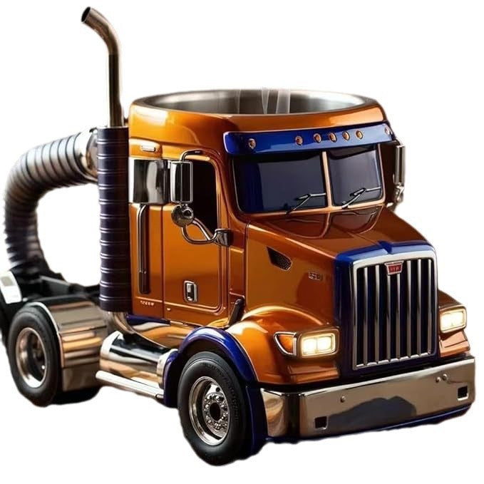 Semi Truck Coffee Mugs Handmade Home Semi Truck Coffee Cup Mugs