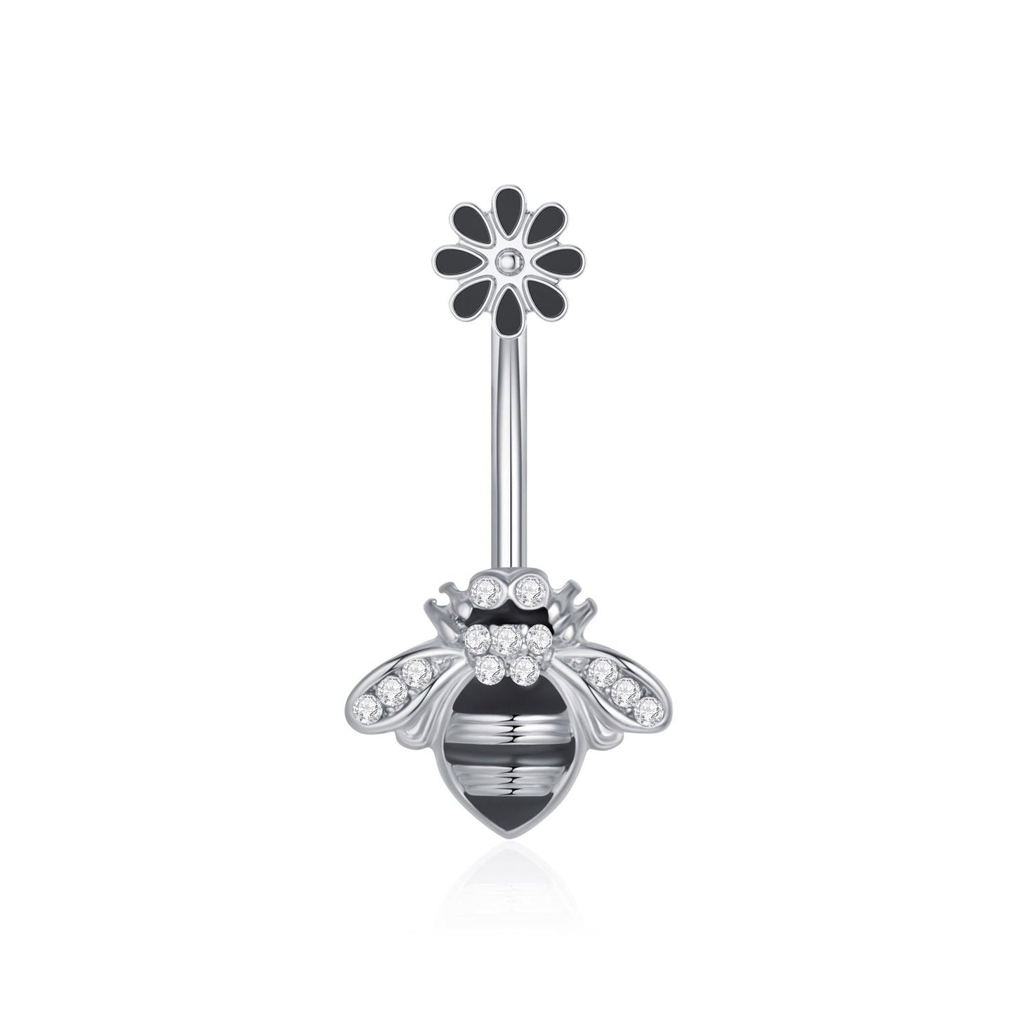 Navel Ring Creative Bat Bee Navel Buckle Navel Ring Body Piercing Jewelry
