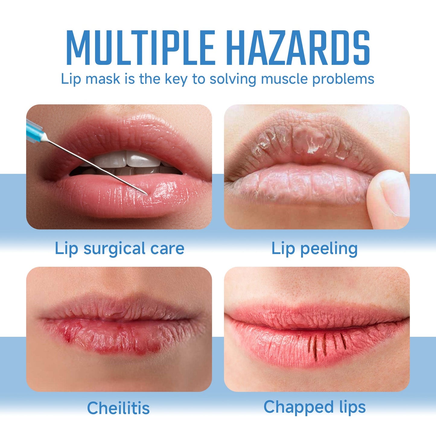 Collagen Lip Mask For Lip Protection Against Dry Cracks Fade Lip Lines And Dead Skin Moisture Lip Mask