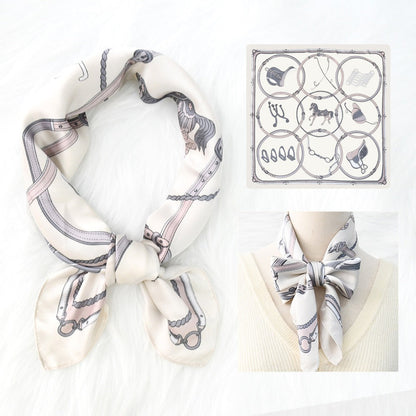 Silk Scarf Women's Sunscreen Beach Imitation Silk Versatile Silk Scarf Neckband