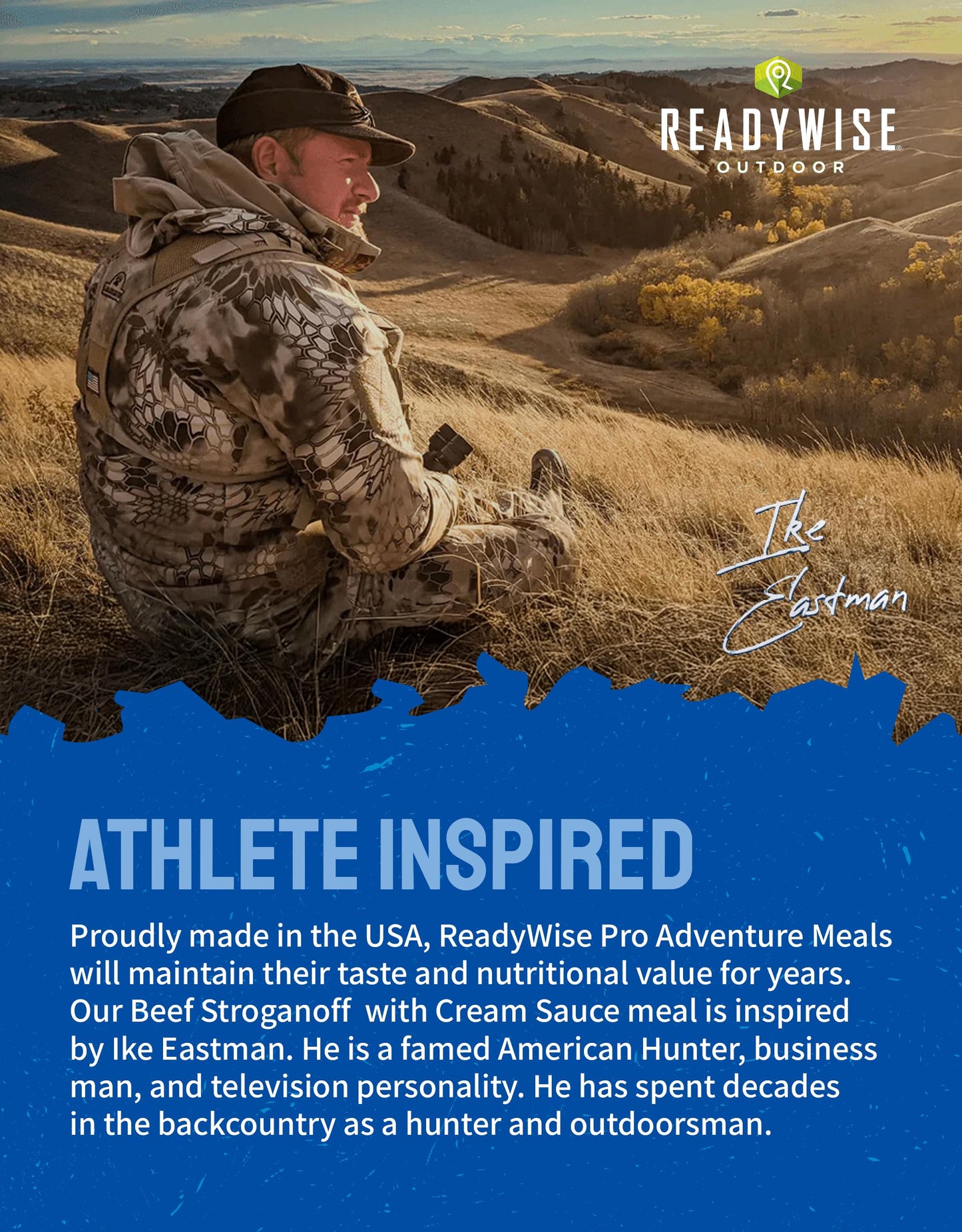 ReadyWise Outdoor Pro Adventure Meal - Country-Style Chicken Pot Pie, 2 Servings, 1 Pouch, 900 Calories, 30g Protein, Freeze Dried Food & Dehydrated Backpacking Camping Meals, up to 5 Year Shelf Life