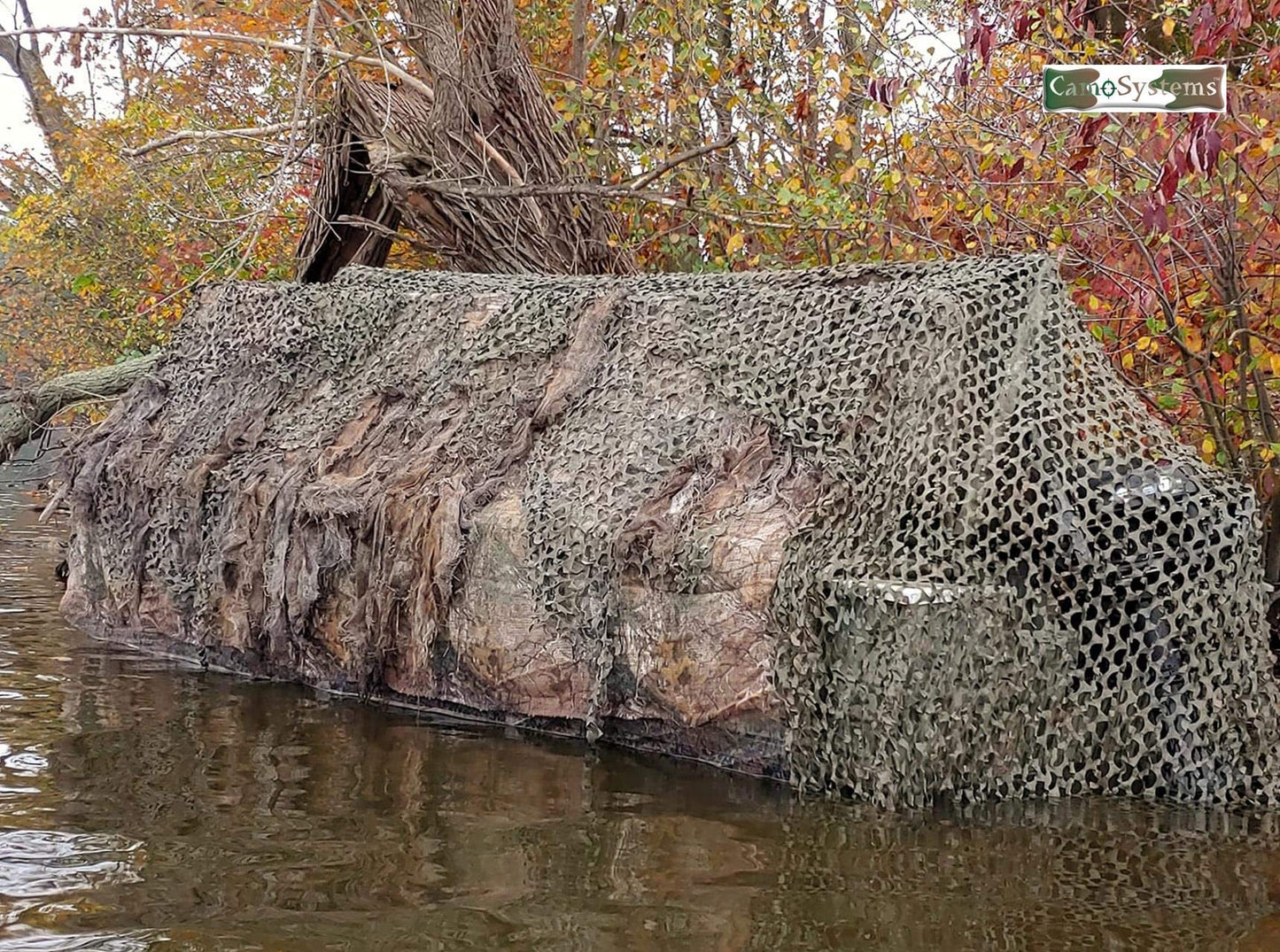 CamoSystems Reinforced Camouflage Netting | 3D Camo Nets, Waterproof & UV Protection, Silent Rip-Stop Fabric