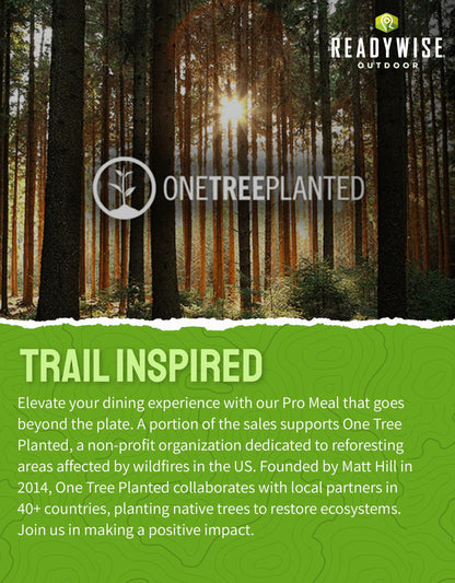 ReadyWise Outdoor Pro Adventure Meal - Breakfast Skillet, 2 Servings, 1 Pouch, Gluten Free, 700 Calories, 36g Protein, Freeze Dried Food & Dehydrated Backpacking Camping Meals, up to 5 Year Shelf Life