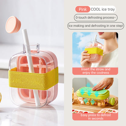 Ice - covered tray; freezer - overflow prevention ice tray