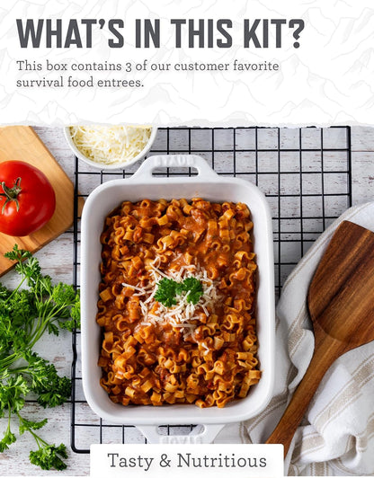 ReadyWise Emergency Food Supply - 18 Servings Favorites Box, Survival Food Kit with Freeze Dried Prepper Food & Dehydrated Meals, Camping Essentials for Backpacking & Hiking, up to 25 Year Shelf Life