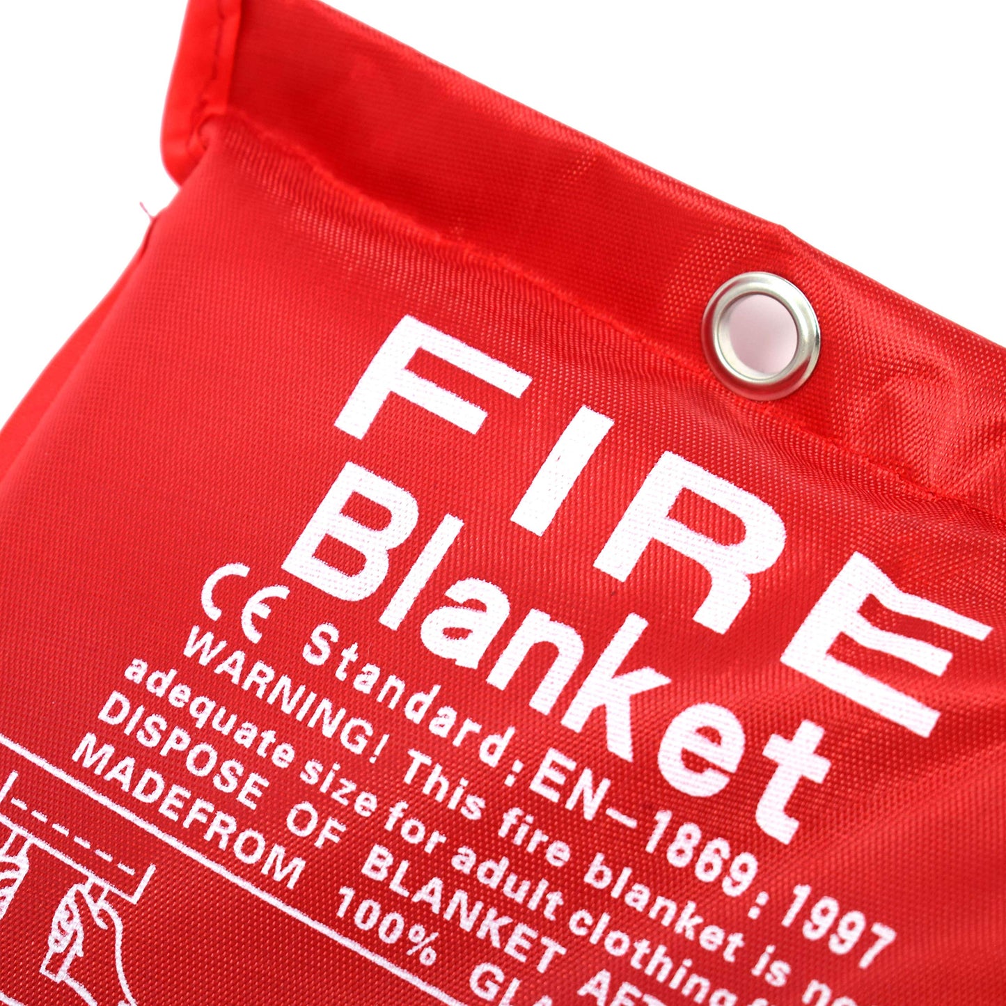 Parcil Safety SB-100 Silicone Coated Emergency Fire Blanket (40 in. x 40 in.) Emergency Kit Fire Extinguisher for Home & Kitchen, Woven Fiberglass Household Essentials, Chemical Free, No Mess