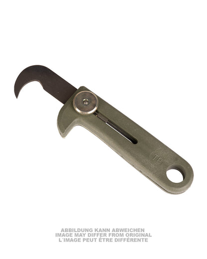 FRENCH OD PARATROOPER BELT CUTTER LIKE NEW