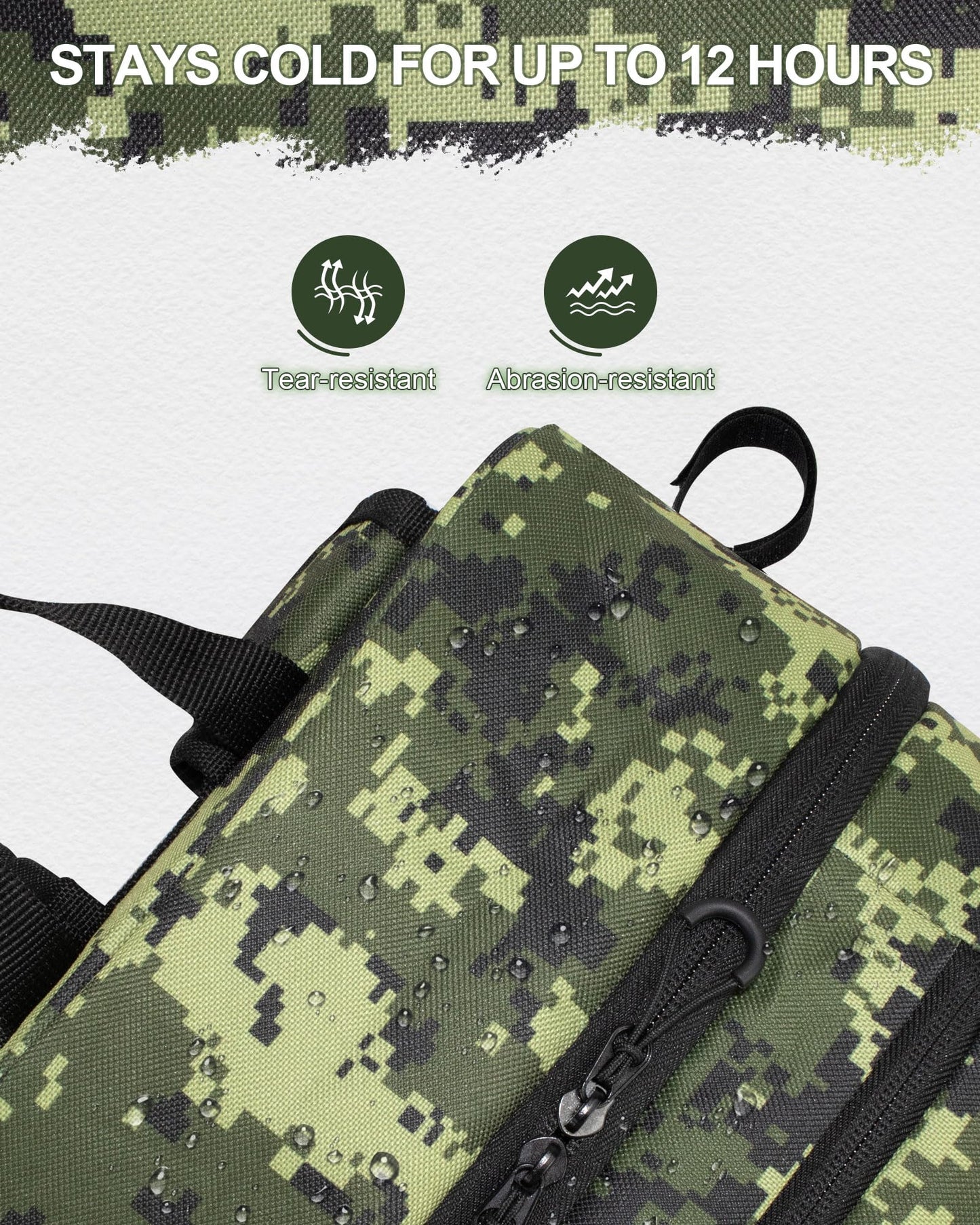 BAVGRED Fishing Backpack with Removable Bait Binder, Large Water Resistant Tackle Bag Storage Gear and Equipment for Fishing, Camping, Hiking, Grey