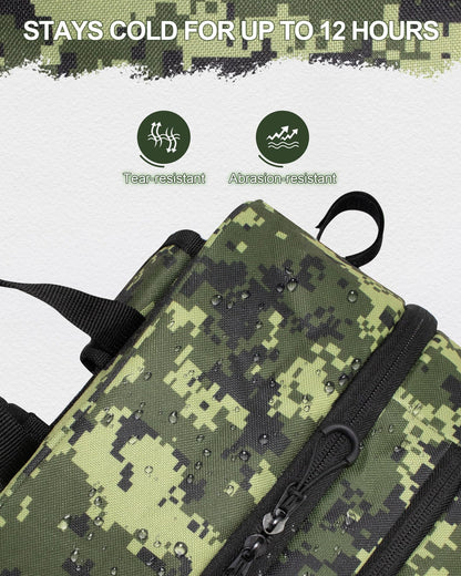 BAVGRED Fishing Backpack with Removable Bait Binder, Large Water Resistant Tackle Bag Storage Gear and Equipment for Fishing, Camping, Hiking, Grey