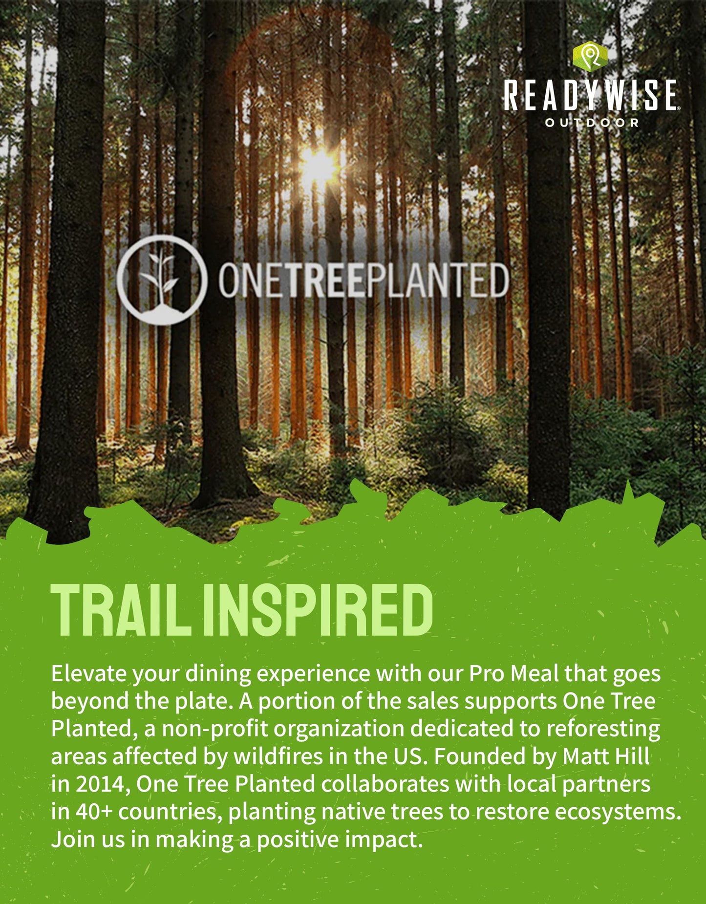 ReadyWise Outdoor Pro Adventure Meal - Country-Style Chicken Pot Pie, 2 Servings, 1 Pouch, 900 Calories, 30g Protein, Freeze Dried Food & Dehydrated Backpacking Camping Meals, up to 5 Year Shelf Life