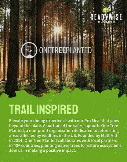 ReadyWise Outdoor Pro Adventure Meal - Country-Style Chicken Pot Pie, 2 Servings, 1 Pouch, 900 Calories, 30g Protein, Freeze Dried Food & Dehydrated Backpacking Camping Meals, up to 5 Year Shelf Life