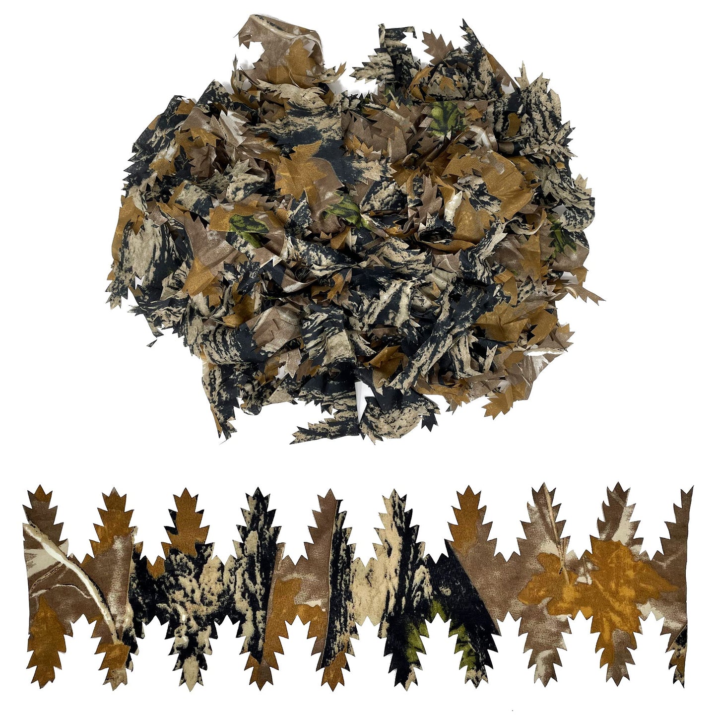 Arcturus 3D Loose Leaf Bundle - 50 Laser-Cut Leaf Strips for 3D Camouflage | Great for Hunting Blinds, Rifle Wraps & DIY Ghillie Suits