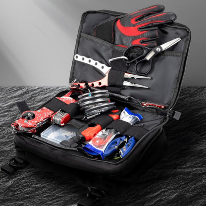 Jueachy Drop Leg Bag(Black)+Tactical Molle Pouch Admin Bag(Black)