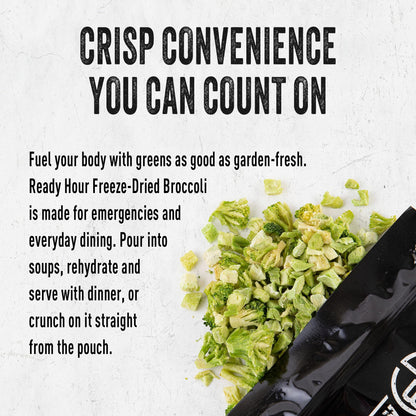 Ready Hour Freeze-Dried Corn Case Pack – Emergency Food, Long-Term Storage, Bulk Vegetables, Shelf-Stable Survival Supplies, Prepper Pantry Essential– 48 Servings (6 Pouches)