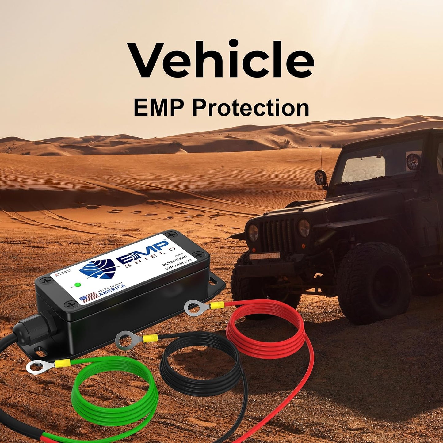 EMP Shield Micro - Vehicle EMP Protection 12 Volt DC for Car, Truck, and Motorcycle (DC-12V-Micro) Lightning, Solar Flare, CME (coronal mass ejection) and Lightining Surge Protection