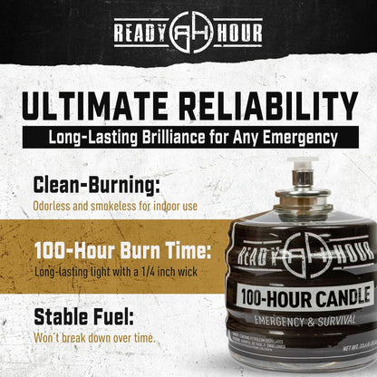 100-Hour Candle for Emergencies (12-Pack)