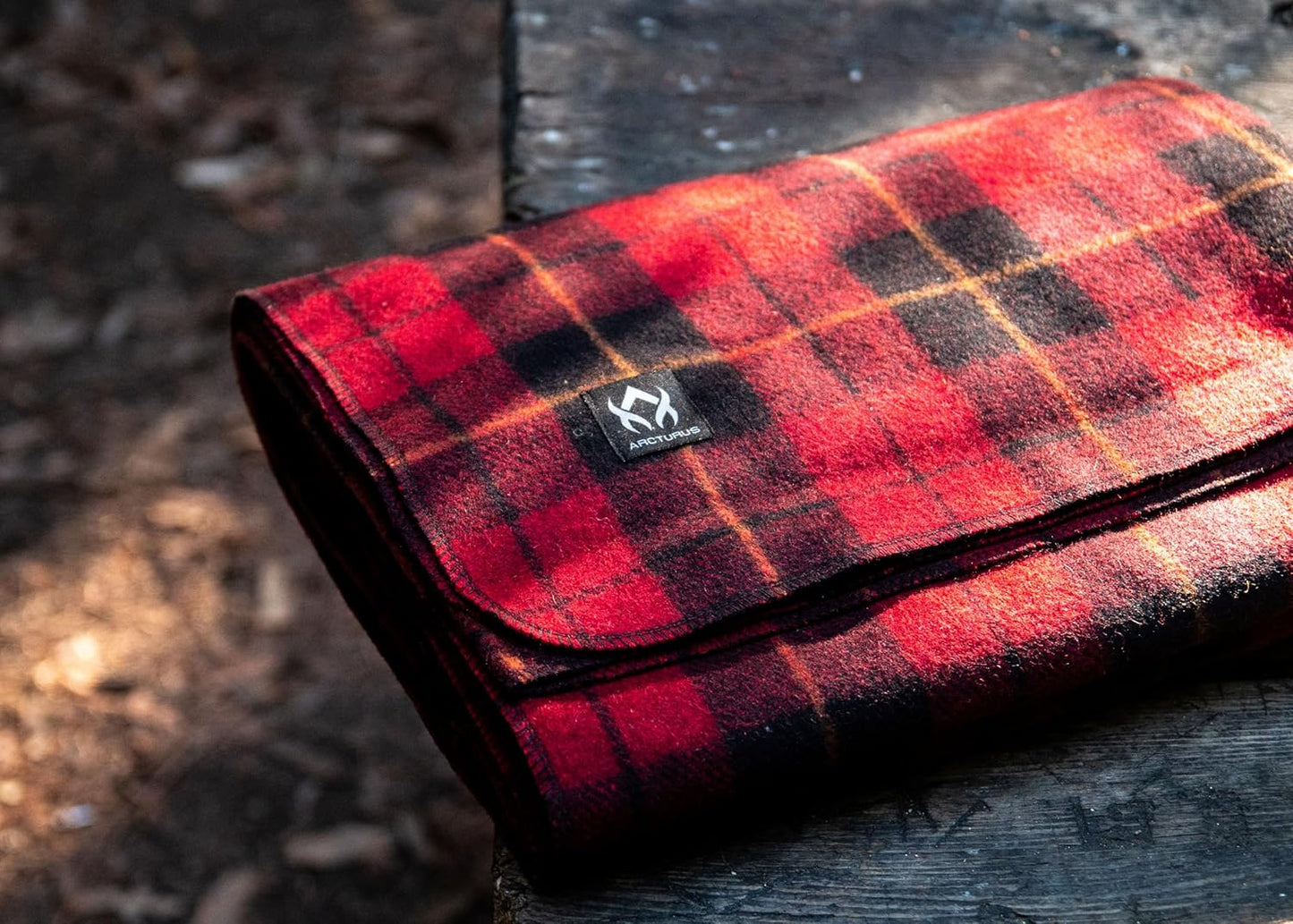 Arcturus Wool Blanket Throw - 50in x 60in - Clan Wallace Plaid