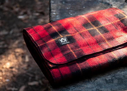 Arcturus Wool Blanket Throw - 50in x 60in - Clan Wallace Plaid