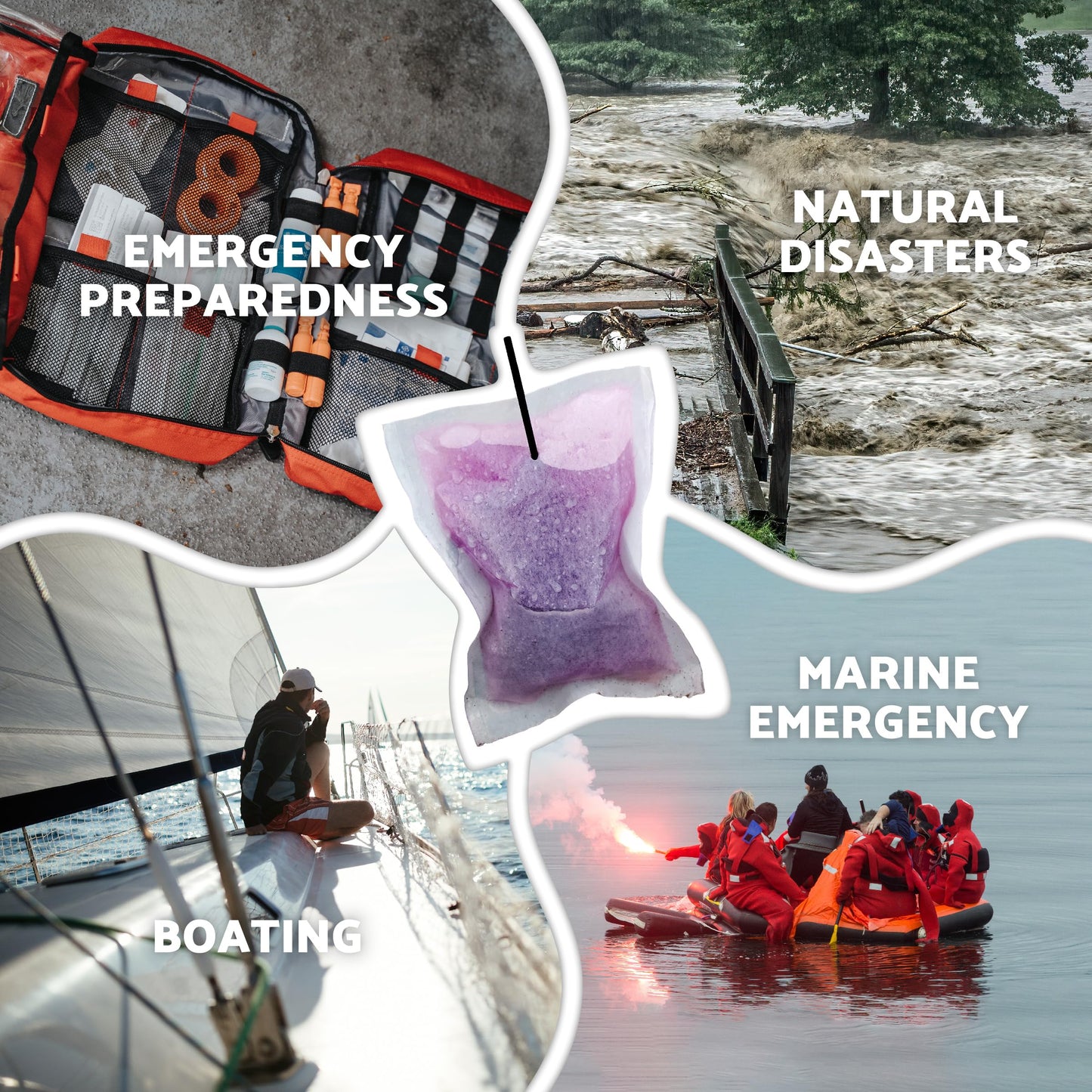 OTS Osmo Seal 8-Pack Emergency Desalination Kit – Portable Salt Water Filter & Water Purifier Survival System for Marine Survival, Boating, Bug Out Bag & Disaster Preparedness – Makes Hydration Drink