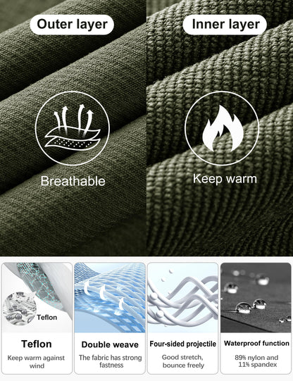 FREE SOLDIER Men's Tactical Water Repellent Ripstop Cargo Work Pants Men Hiking Nylon Spandex Trousers with 8 Pockets