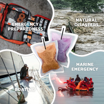 OTS Osmo Seal 8-Pack Emergency Desalination Kit – Portable Salt Water Filter & Water Purifier Survival System for Marine Survival, Boating, Bug Out Bag & Disaster Preparedness – Makes Hydration Drink