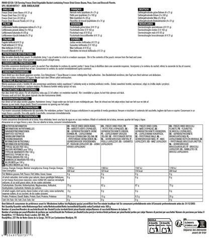 ReadyWise Emergency Food Supply - 120 Servings Favorites Sample Bucket, Survival Food Kit, Freeze Dried Prepper Food & Dehydrated Meals for Camping Essentials & Backpacking, up to 25 Year Shelf Life