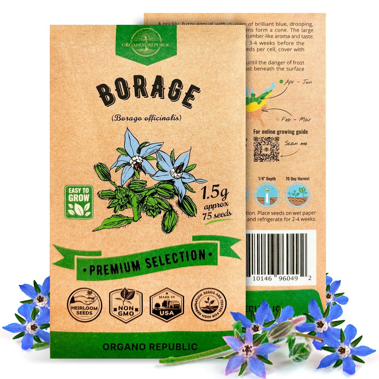 White Yarrow Seeds Pack 0.25 G - Over 2000 Non-GMO Heirloom Yarrow Seeds for Planting Herbs in Individual Seed Packet, Herbs Seeds for Planting Home Garden Indoor & Outdoor Gardening