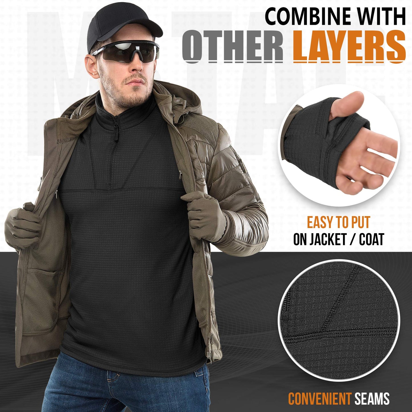 M-Tac Fleece Thermal Shirt Delta Level 2