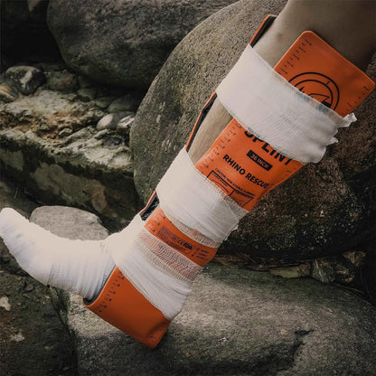 RHINO RESCUE Bundle- Non-Vented Chest Seal, IFAK Emergency Trauma Dressing+First Aid Splint 36" X 4.3" Orange-Gray