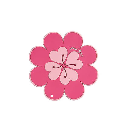 Lucky Flower Heat Insulation Mat Simple Wind Table Heat Insulation Mat Anti scalding Bowl and Dish Mat Household Plate Mat PVC Mat