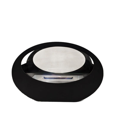 Alcohol fireplace real fire cruise ship oval glass tabletop fireplace metal storm heating wall