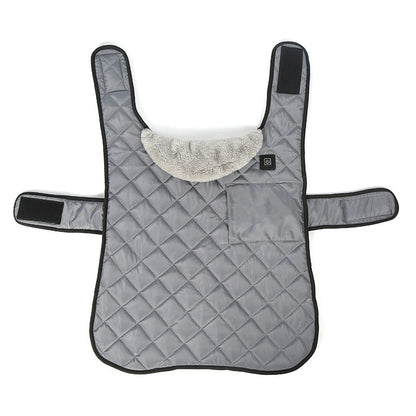 Heated Pet Clothing - New Fashion Warm Dog Cotton Jacket with Short Rabbit Fur