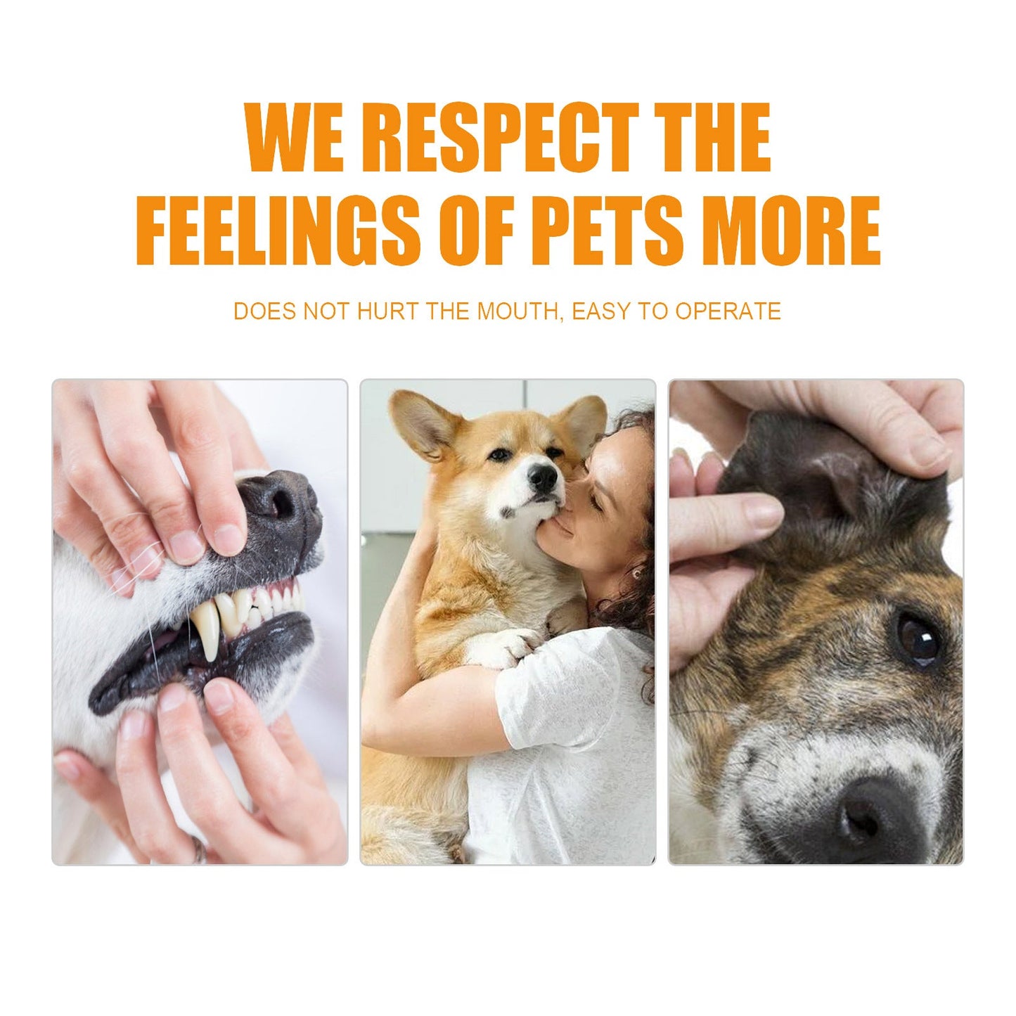 Pet Teeth Cleaning, Dog Cat Teeth Clean Tartar Stones Fresh Breath