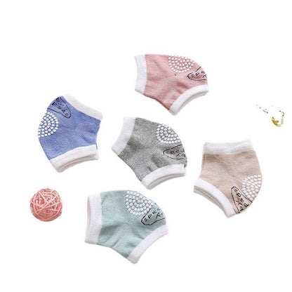 3 pairs of cotton children's knee pads, autumn glue dispensing, anti slip baby knee pads, mesh breathable exercise, baby crawlin