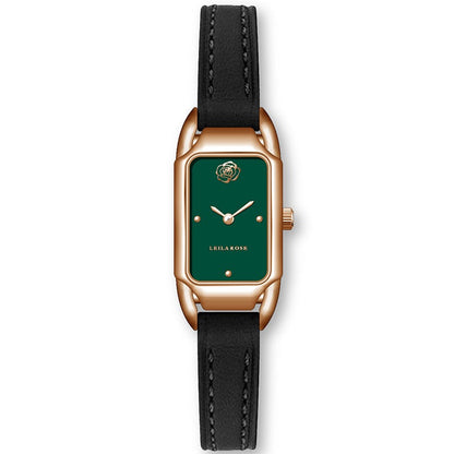 Women's Watch Brand Counter Brand Authentic Fashion Small Square Core Women's Watch Quartz Watch Popular