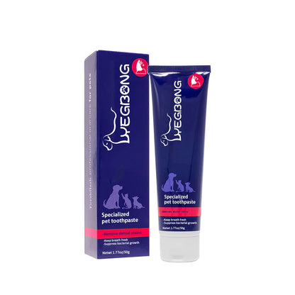 Pet Mouth Cleaning Cream, Cats And Dogs Clean Bad Breath Tartar Stains White Teeth Cream