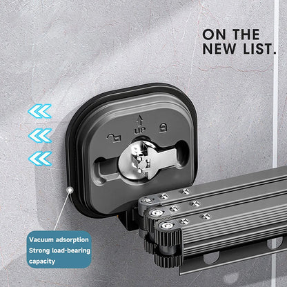Multifunctional Retractable Fold Away Clothes Drying Hanger Space-Saving Bathrooms Usage