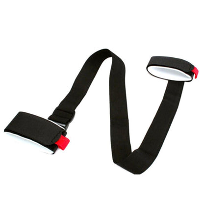 Nylon Skiing Bags Adjustable Skiing Pole Shoulder Hand Carrier Lash Handle Straps Porter Hook Loop Protecting For Ski Snowboard