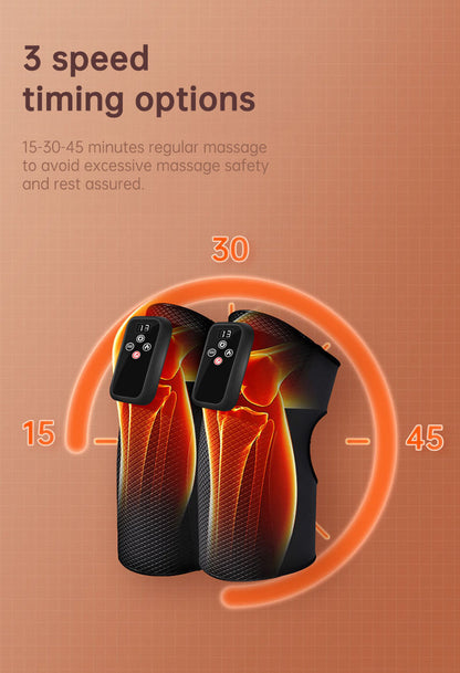 Electric heating knee massage instrument, vibration moxibustion, shoulder and elbow joint pain, hot compress knee massager for old cold legs