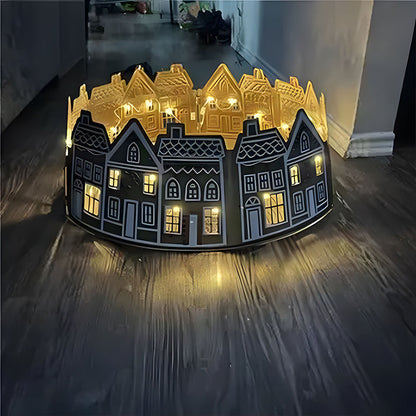 LED Gingerbread Christmas Tree Collar