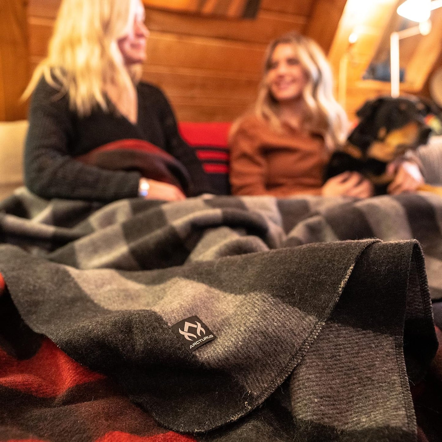 Arcturus Gray Buffalo Wool Blanket and Carry Straps Bundle